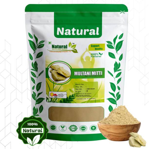 Natural Health and Herbal Products Organic Multani Mitti - Face Mask | Face pack | Face Glow Skin whitening Price in India