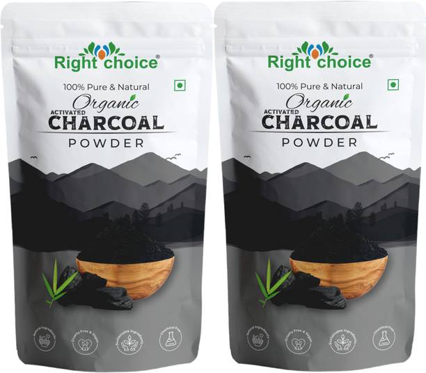 RIGHT CHOICE Pure Organic ACTIVATED Charcoal Powder For Skin & Face Care|Cleansing|Detox|