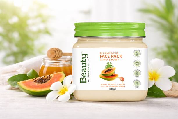 Beauty Herbotechs Papaya & Honey Face Pack-Deep Nourishing & Skin Brightening-For All Skin Types