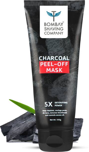 BOMBAY SHAVING COMPANY Charcoal Peel off Face Mask | Face Pack for DeTan & Blackhead Removal