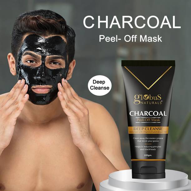 ग्लोबस नैचुरल्स Activated Charcoal Peel Off Mask for Men