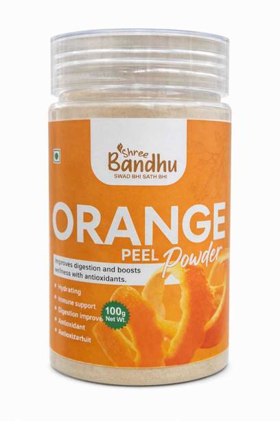 SHREEBANDHU Orange Peel Powder 100g Vitamin C Face Pack