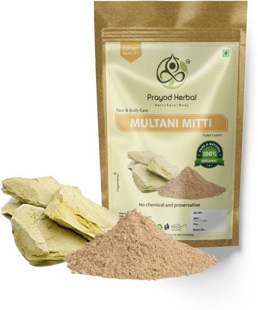 Prayod Herbal 100% Natural Multani Mitti powder for Exfoliating Bentonite Clay