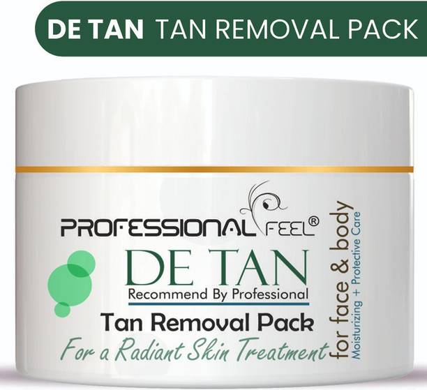 PROFESSIONAL FEEL DE TAN Tan Removal Pack for Face & Body For Radiant Skin Treatment