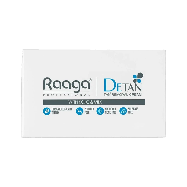 RAAGA PROFESSIONAL De-Tan Cream with and Milk (12g x 6 sachets)