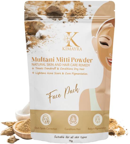 KIMAYRA Pure & Natural Multani Mitti Powder| Bentonite Clay | Great For Hair, Face, Skin