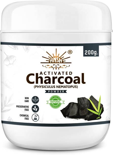 ANSH 100% Natural Activated Charcoal Powder Ideal for Face & Skin