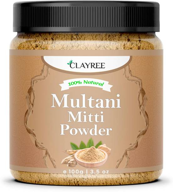 Clayree 100% Pure Multani Mitti Powder| Bentonite Clay | Great For Hair, Face, Skin