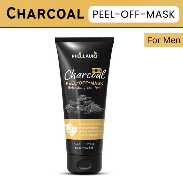 Phillauri Charcoal Peel Off Face Mask For Men Facial Skin Care Mask Charcoal Face Pack