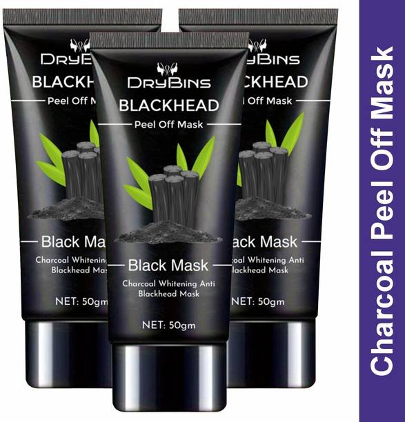 DRYBINS Purifying Charcoal Face Mask Peel Off for Deep Cleansing & Refreshing Glow