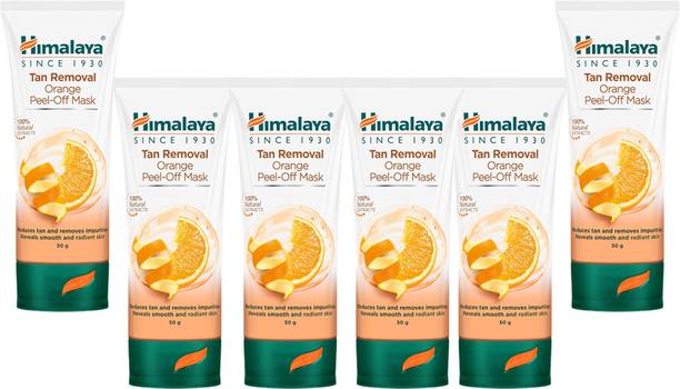 HIMALAYA TAN REMOVAL ORANGE PEEL OFF MASK 50G (PACK OF 6 )