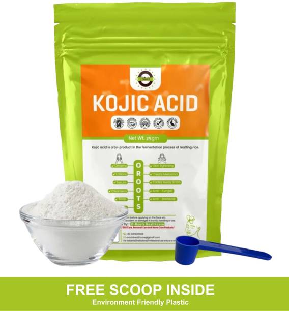 Oroots Kojic Acid Powder Pure (25gm) for Skin Lightening,Soap Making, Creams etc