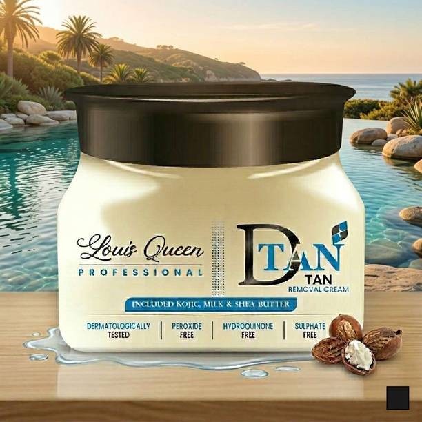 LOUIS QUEEN De-Tan Cream with Kojic & Milk (500G) PACK OF 1 I R5