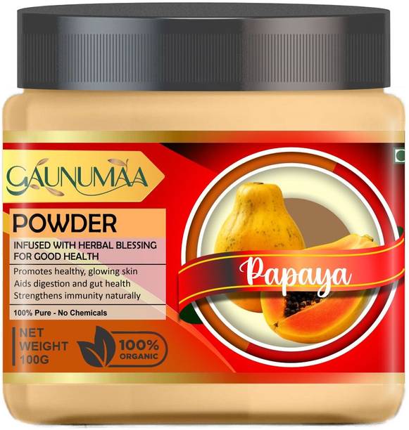Gaunumaa Papaya Powder Pure & Natural Beauty, Healthy Skin 100g Jar