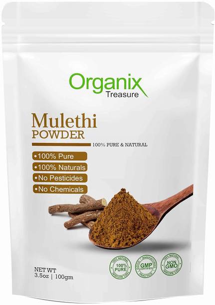 Organix Treasure Pure & Natural Mulethi Powder For Skin Whitening, Licorice Powder