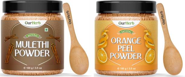 OurHerb Mulethi and Orange Peel Powder