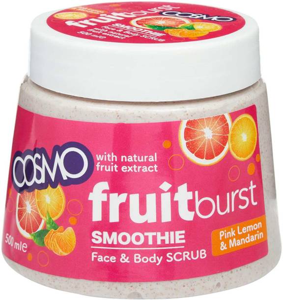 COSMO Pink Lemon and Mandarin Face & Body Scrub With Natural Fruit Extract Scrub