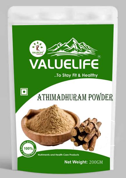 Value Life Athimadhuram powder 200g - mulethi powder - Licorice pure powder- jyeshtamadhu 200g