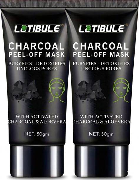 Latibule Charcoal Peel-Off Mask | Easy Blackhead Removal & Skin Clarifying for Smooth