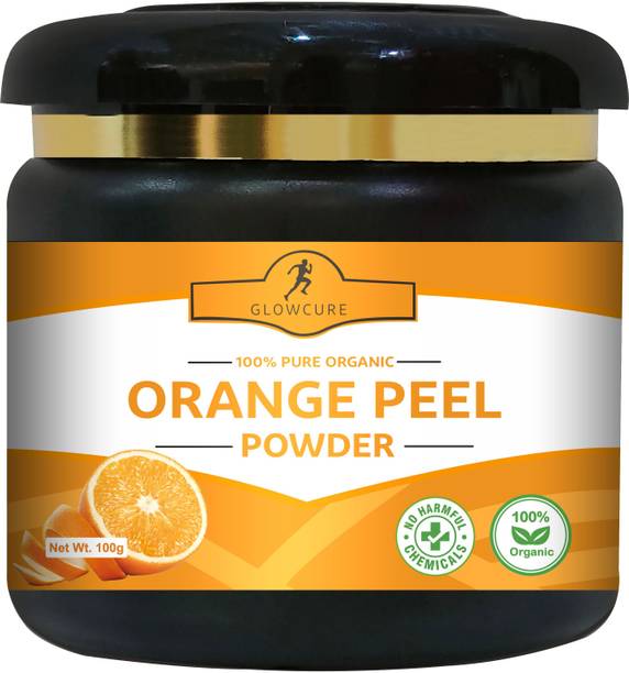 GLOWCURE Organic Natural Orange Peel Powder For Skin Whitening Face, Skin & Hair Care