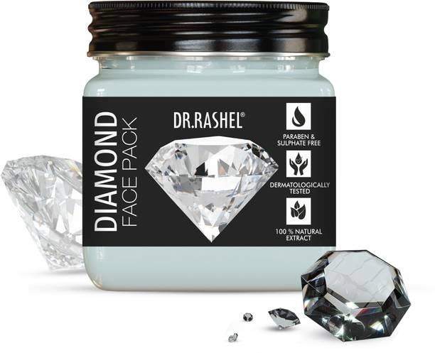 DR.RASHEL Diamond Face Pack For Skin with Diamond Particles | Deep Cleansing & Purifying
