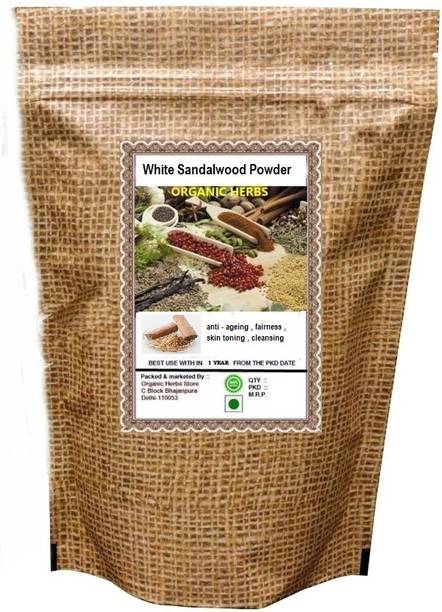 ORGANIC HERBS WHITE SANDALWOOD POWDER 100 GM