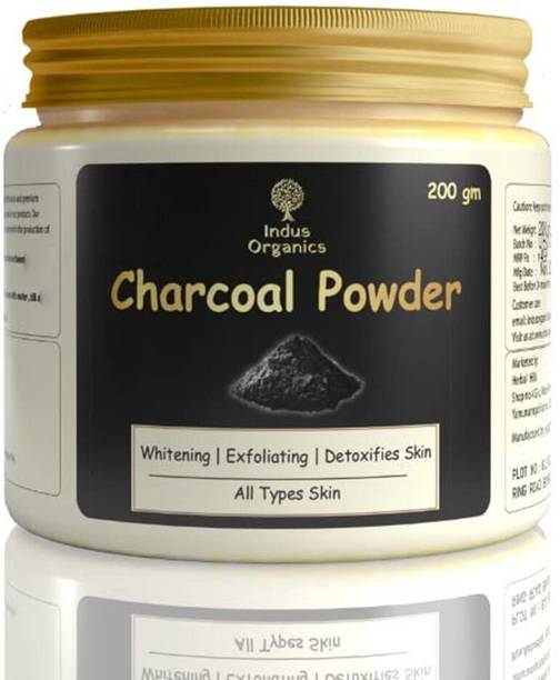 Indus Organics Activated Charcoal Powder | 100% Natural Face, Skin & Teeth Detox