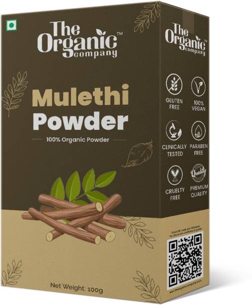The Organic Company Mulethi Powder Edible |Licorice | Face Skin | Drinking | Pure Tea | Diabetes