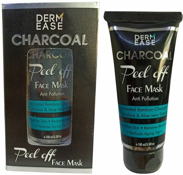 DERMEASE Charcoal Peel off Face Mask for Pollution Free Skin