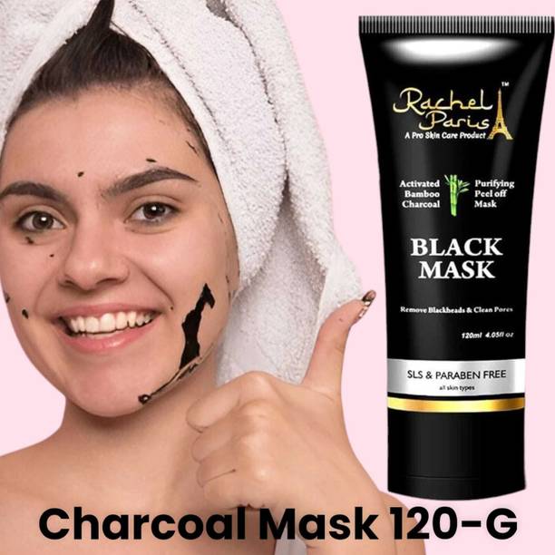 Rachel Paris Organic Natural Activated Charcoal Peel off mask 120 Gram Natural Mask