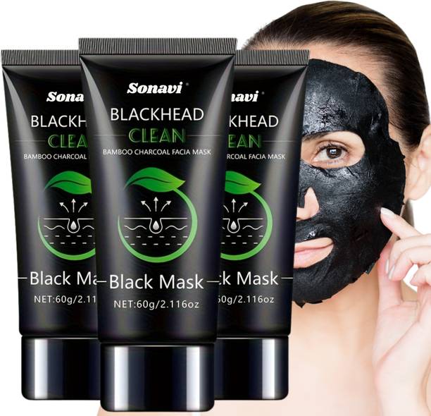 Sonavi Charcoal Peel Off Mask For Tan Removal & Deep Cleaning