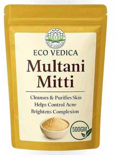Ecovedica 1Multani Mitti powder for Face Pack | Fuller's Earth , Bentonite Clay