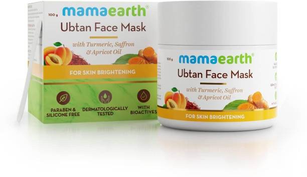 Mamaearth Ubtan Face Pack Mask with Saffron, Turmeric & Apricot Oil