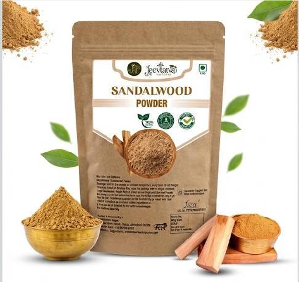 JEEVTATVA NATURAL Sandalwood Powder for Skin Brightening.
