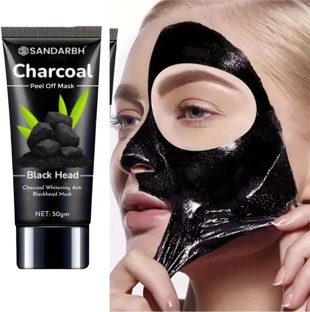 Sandarbh Activated Black heads removal Mask, Charcoal Peel off Face Mask For Women