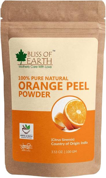 Bliss of Earth 100% Pure Orange Peel Powder For Face & Hair