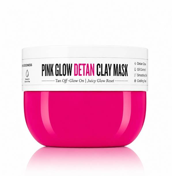 MEEOOW CLUB Pink Glow De-Tan Clay Face Mask with Dragon Fruit for All Skin Types