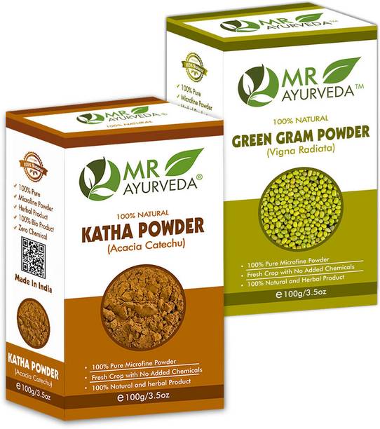 MR Ayurveda Katha Powder & Green Gram Powder - Combo Pack