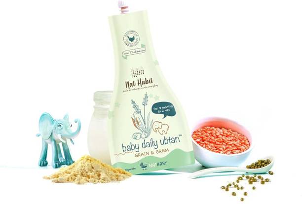 Nat Habit Baby Ubtan Powder Face Pack With Grain & Gram|Cleansing & Nutrition|100% Natural