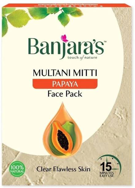 Banjaras Multani Mitti + Papaya Face Pack Powder