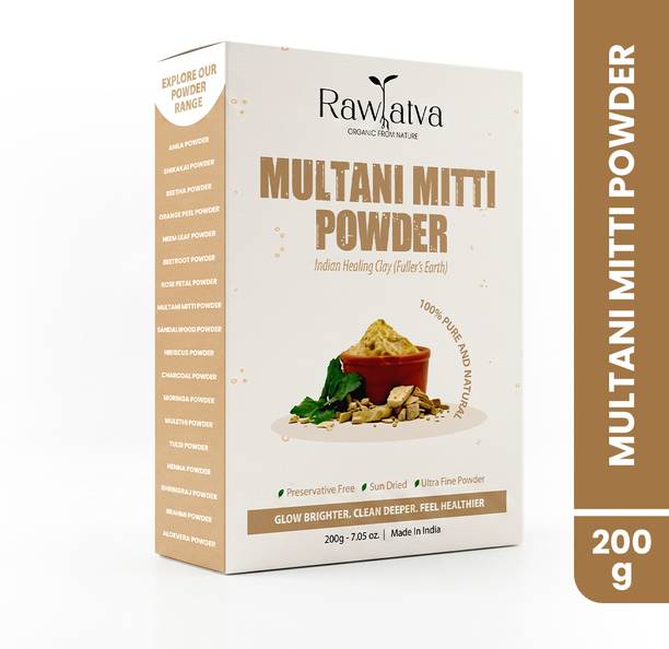 Rawtatva Multani Mitti Powder For Skin | Controls Acne & Excess Oil
