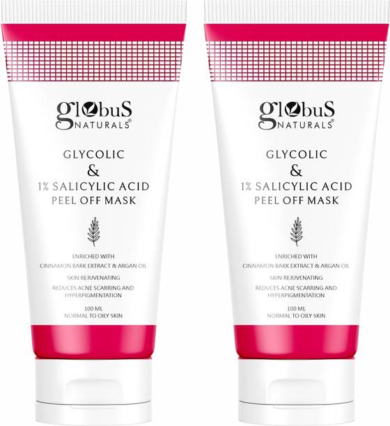 Globus Naturals Glycolic & 1% Salicylic Acid Anti Acne Peel Off Mask