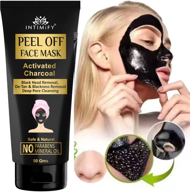 INTIMIFY Charcoal Anti-Blackhead, Deep Cleansing, Purifyin Peel Off Mask