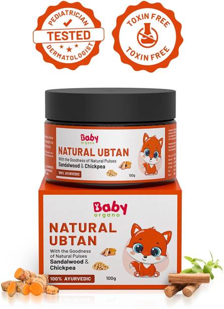 BabyOrgano Natural Ubtan 100gm | with the goodness of natural pulses like Green Gram (Moong) and Chickpea (Chana)
