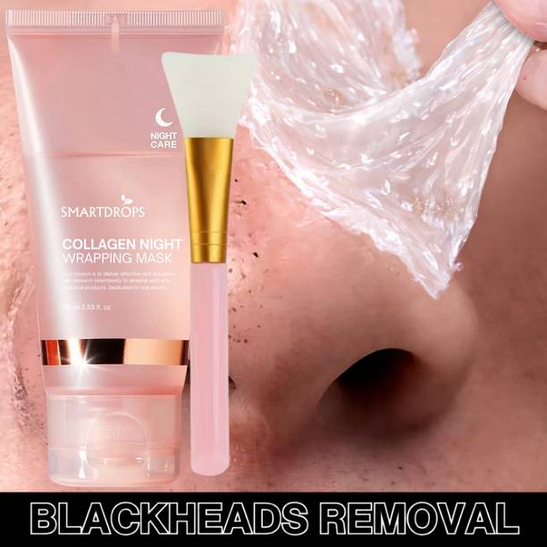 smartdrops Collagen Night Wrapping Peel Off Face Mask for Smooth Skin Feel