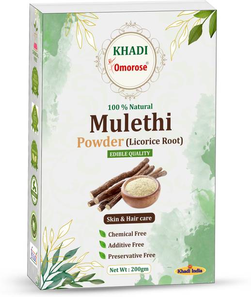 Khadi Omorose Mulethi Powder | Licorice | Yashtimadhu | For Face And Skin |