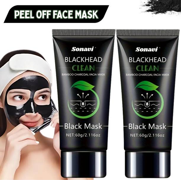Sonavi Charcoal Oil Control Anti-Acne Deep Cleansing Blackhead Remover, Peel Off Mask