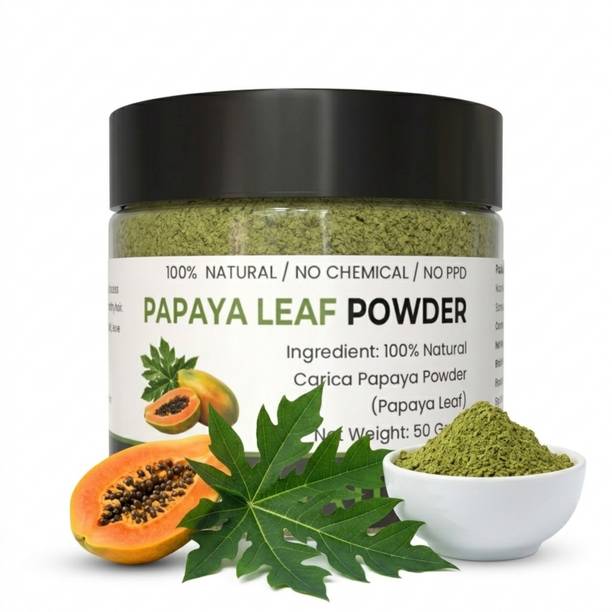 kvaas Papaya Leaf Powder Dried Papaya Leaves Powder Suitable for Face Pack
