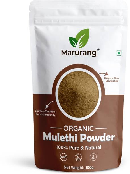 Marurang Pure Organic Mulethi Powder | Licorice Root | Natural Skin Brightening,