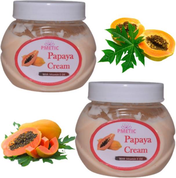 pmetic 400Gm Herbal Pure Organic Papaya Cream for All Skin Types
